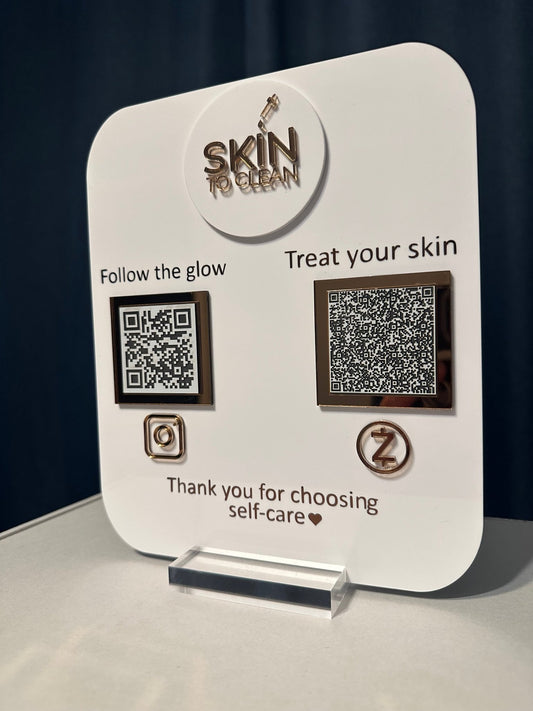 Business QR Code Social Media and Payment Sign - Kunooz Gallery -