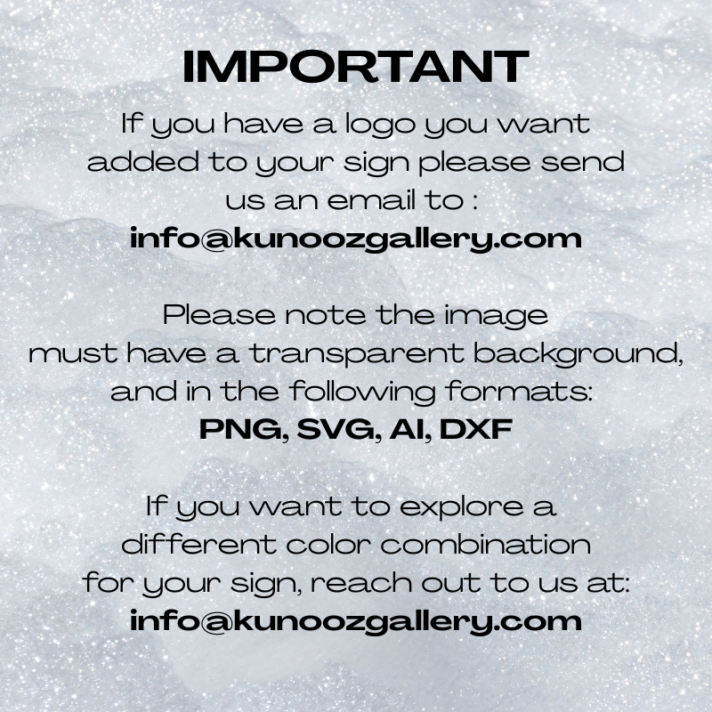 Double Arch QR Code Business Sign - Kunooz Gallery -