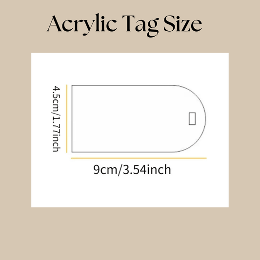 Personalized Frosted Acrylic Name Tags - Kunooz Gallery -