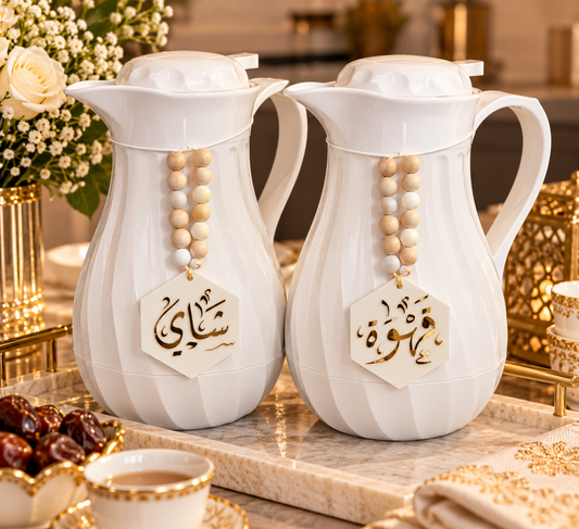 Set of 2 Minimalist Coffee and Tea Acrylic Charms