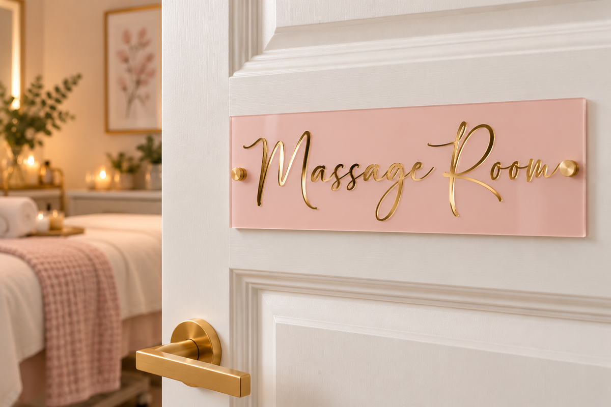 Custom Treatment Room Door Sign | Acrylic Salon & Spa Plaque
