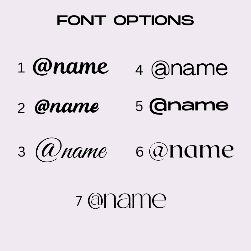 Custom Social Media Handle Tags – Business Watermark Signs