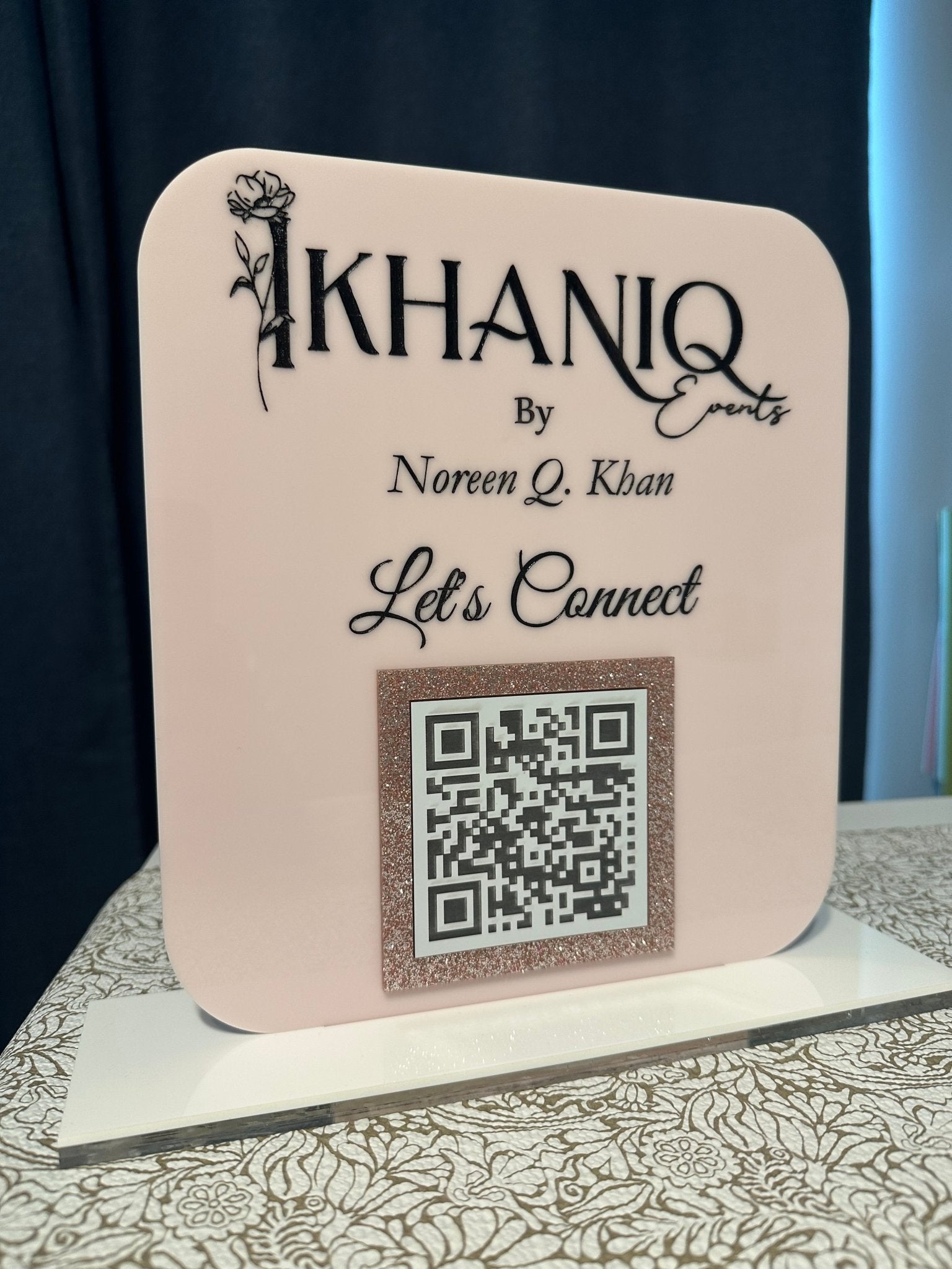 Custom QR Code Acrylic Signs - Kunooz Gallery - 