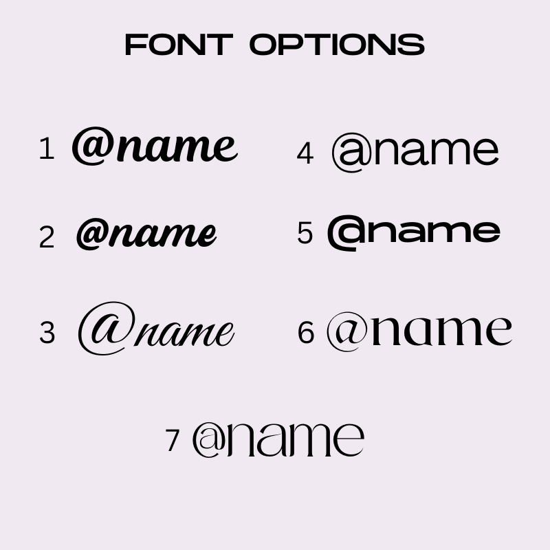 Custom Social Media Handle Tags – Business Watermark Signs - Kunooz Gallery -