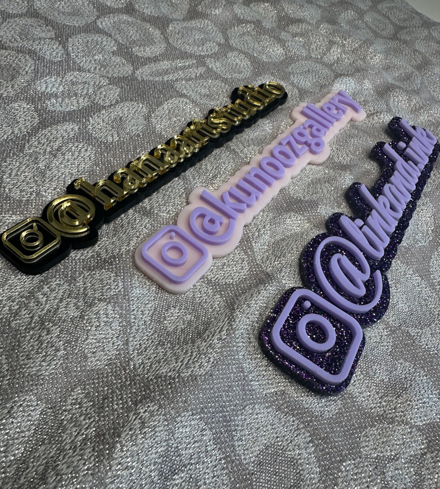 Custom Social Media Handle Tags – Business Watermark Signs - Kunooz Gallery -
