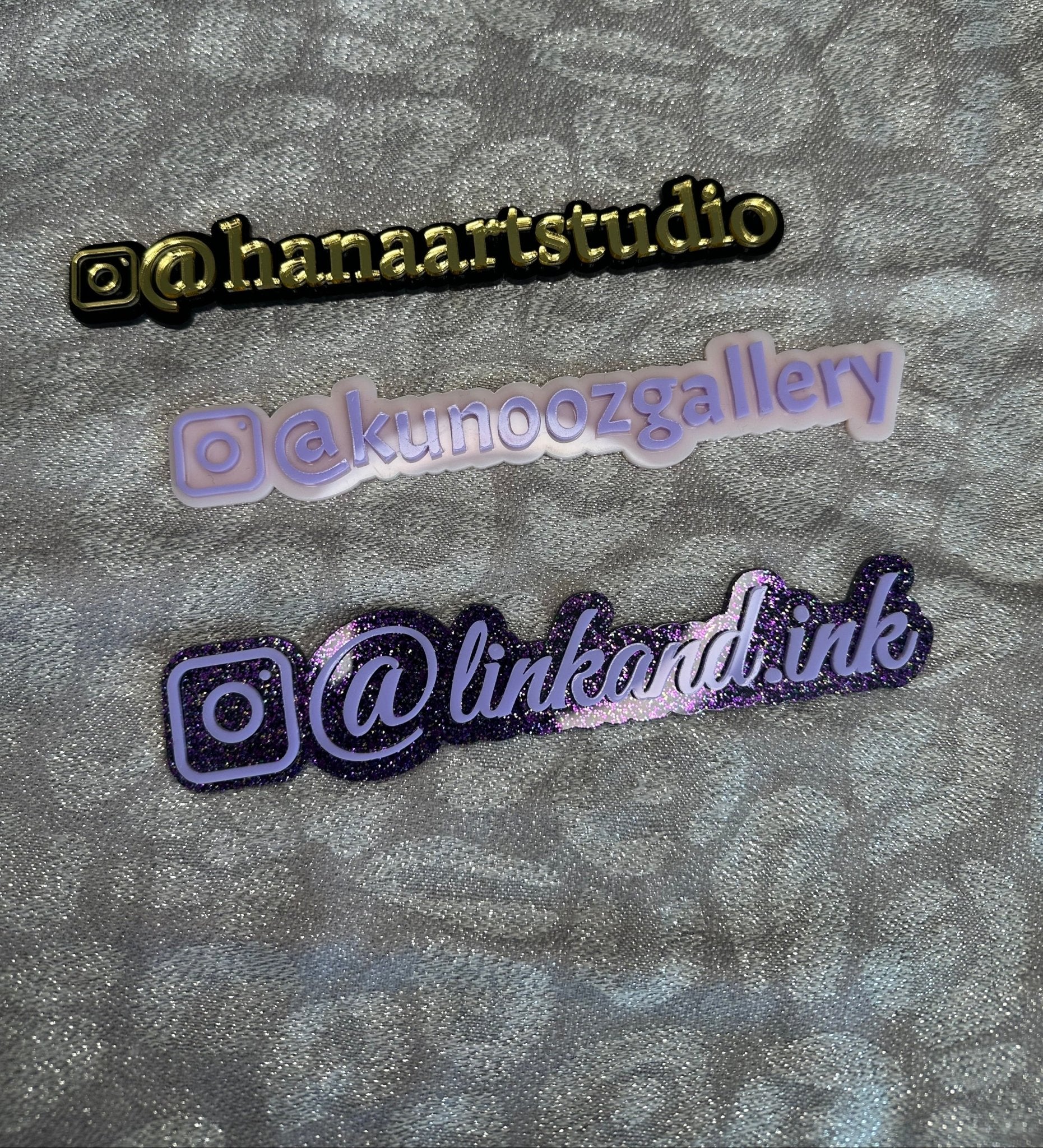 Custom Social Media Handle Tags – Business Watermark Signs - Kunooz Gallery -
