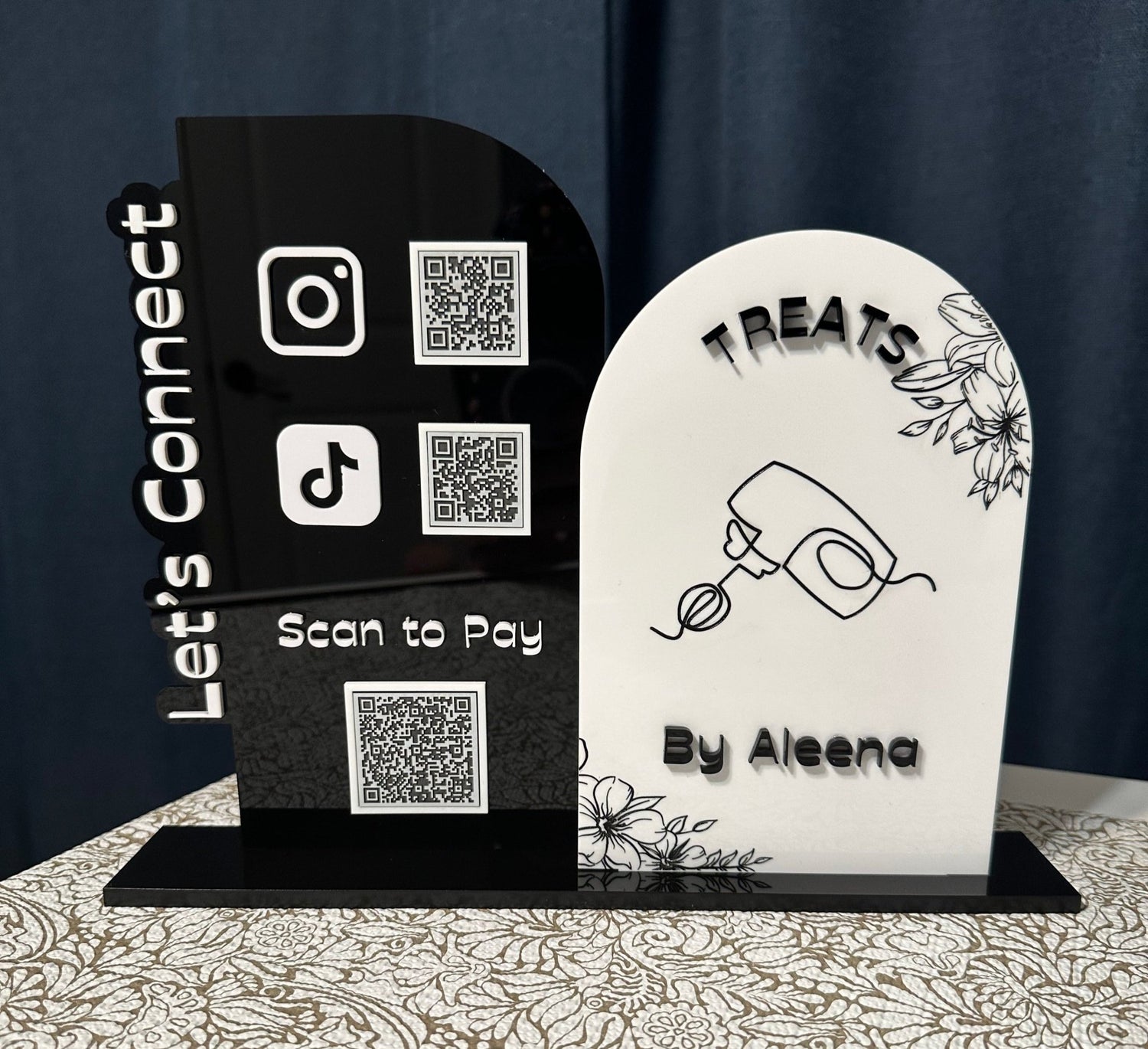 Double Arch QR Code Business Sign - Kunooz Gallery - 