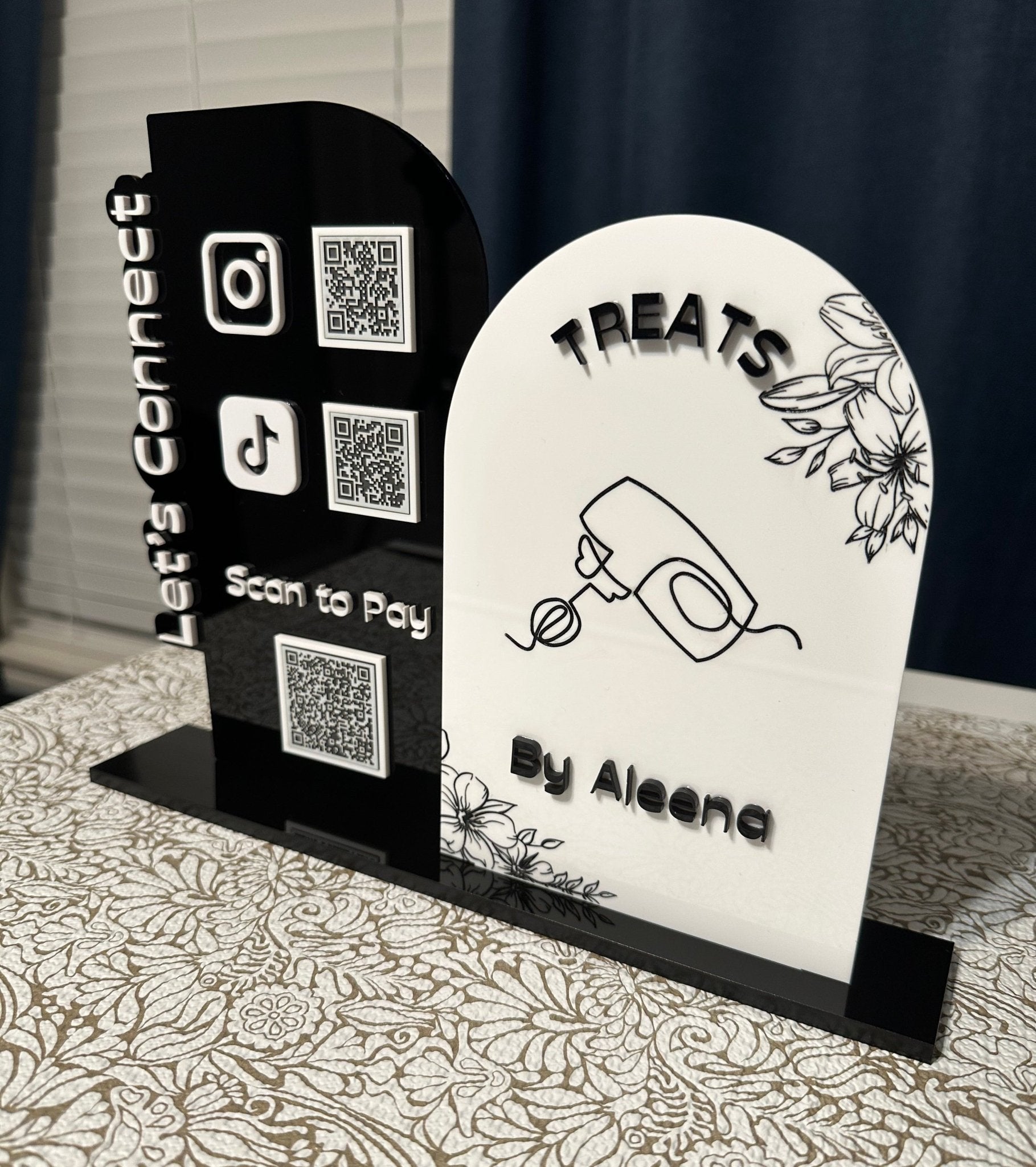 Double Arch QR Code Business Sign - Kunooz Gallery - 