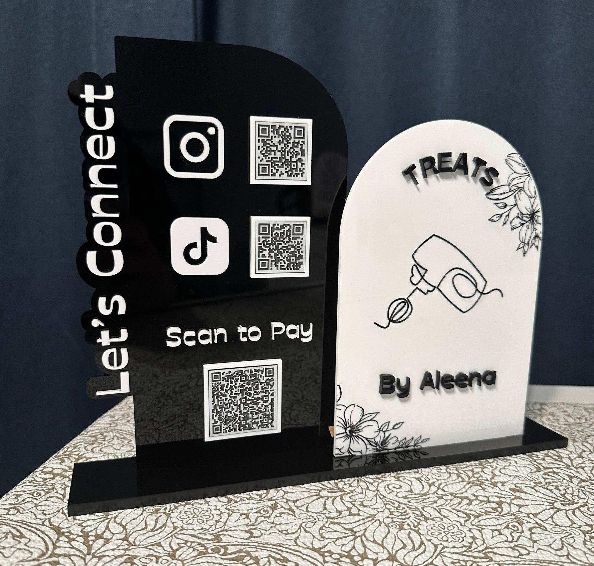 Double Arch QR Code Business Sign - Kunooz Gallery - 