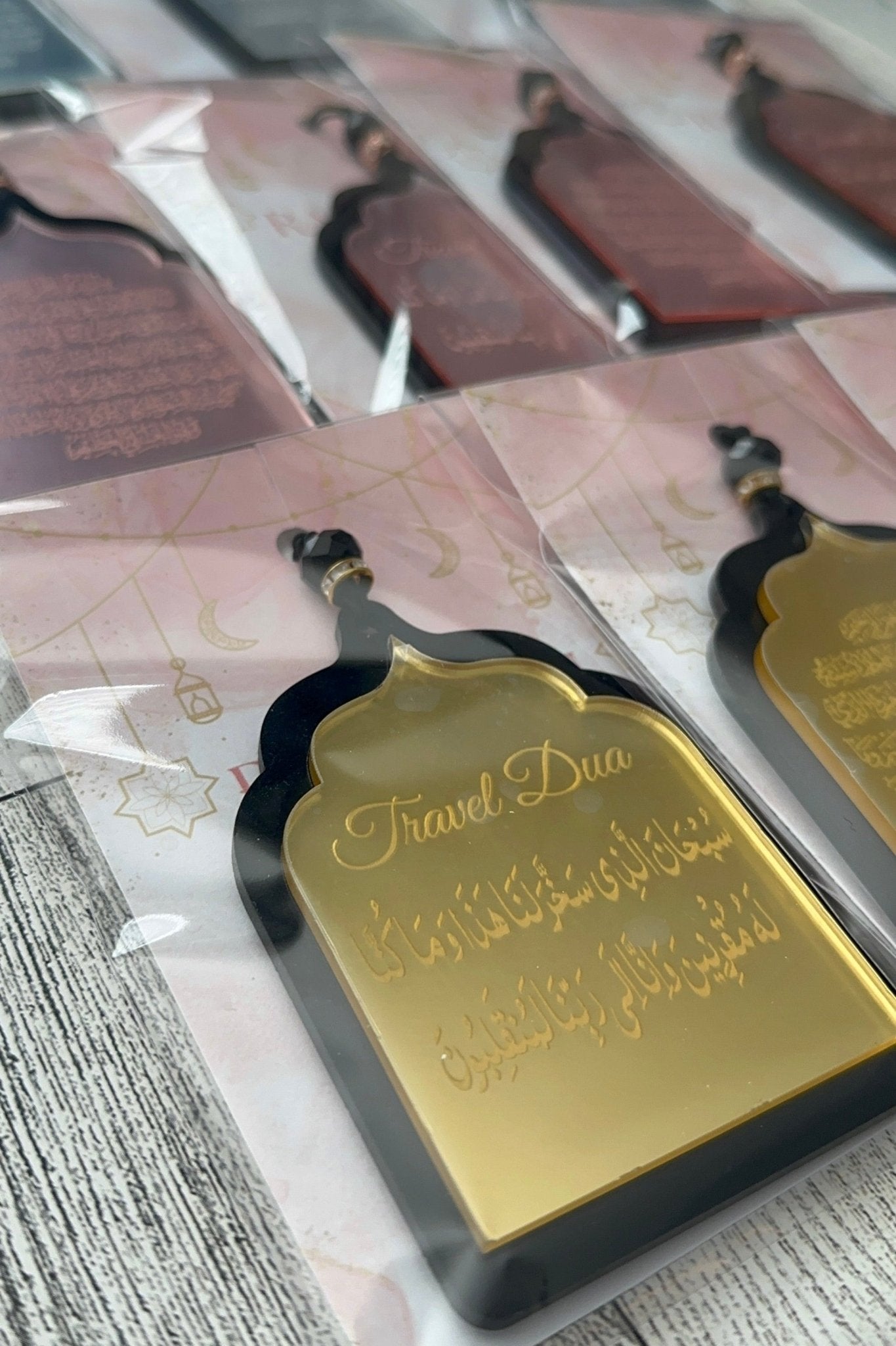 DOUBLE SIDED Acrylic Islamic Rear - View Mirror Car Hanger - Kunooz Gallery - 