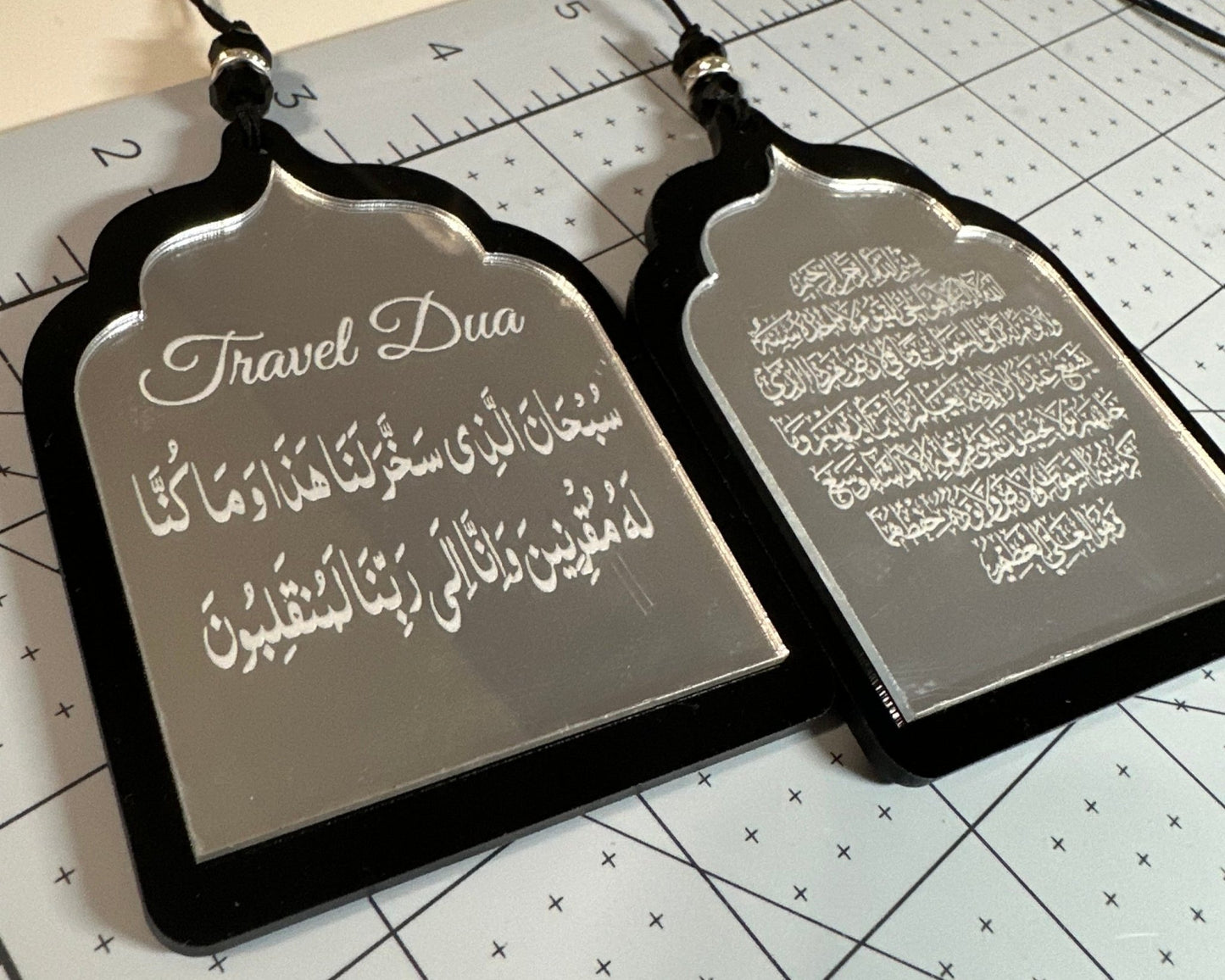 DOUBLE SIDED Acrylic Islamic Rear - View Mirror Car Hanger - Kunooz Gallery - 