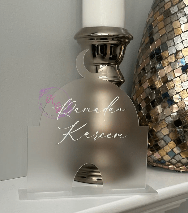 Frosted Acrylic Mosque with Stand - Kunooz Gallery - 