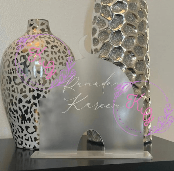 Frosted Acrylic Mosque with Stand - Kunooz Gallery - 