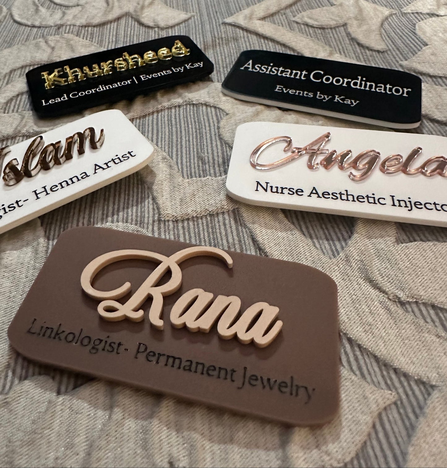 Magnetic Acrylic Name Tags - Kunooz Gallery -