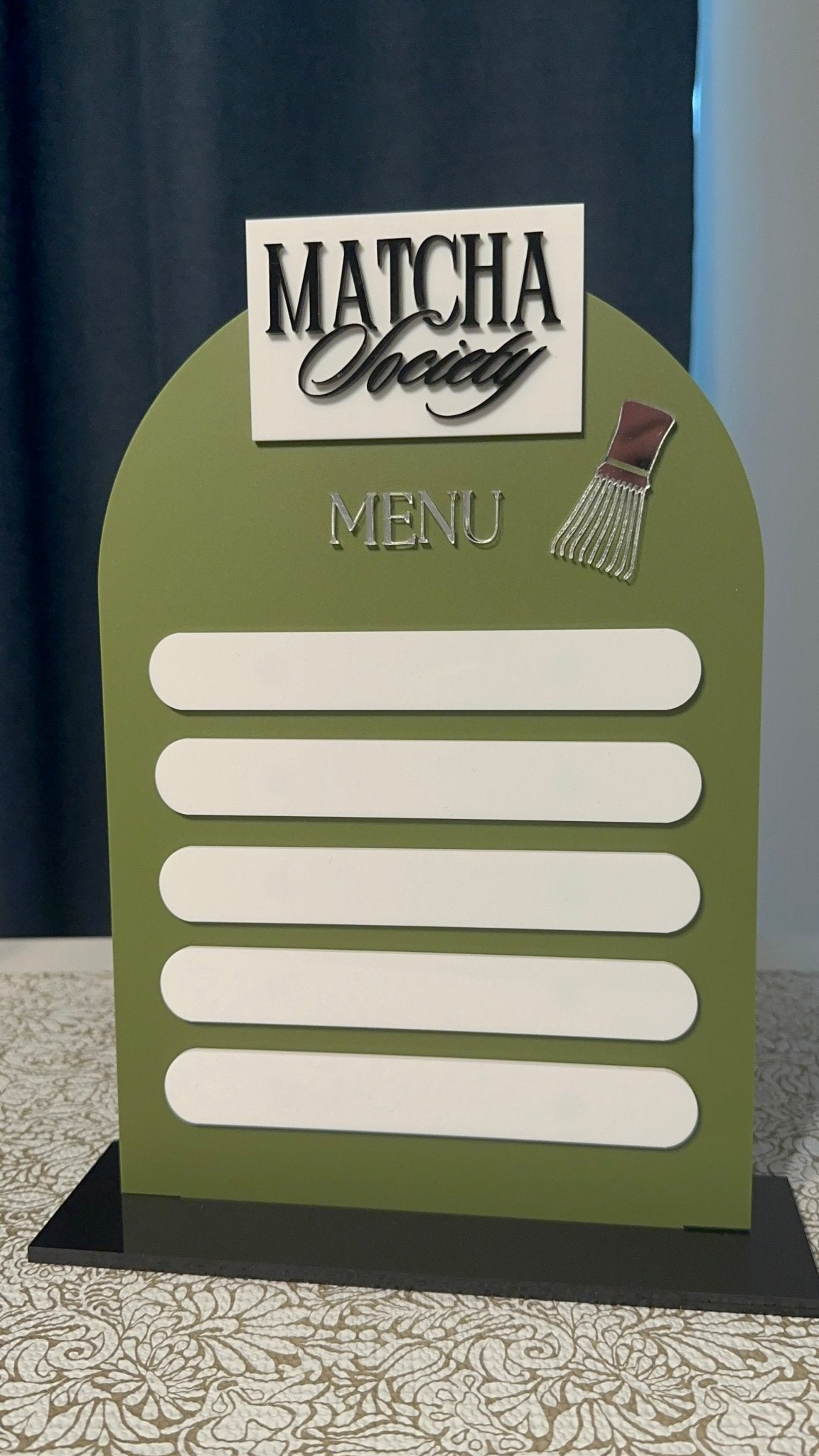 Magnetic Menu Sign for Pop Up Events Dry Erase Reusable - Kunooz Gallery -