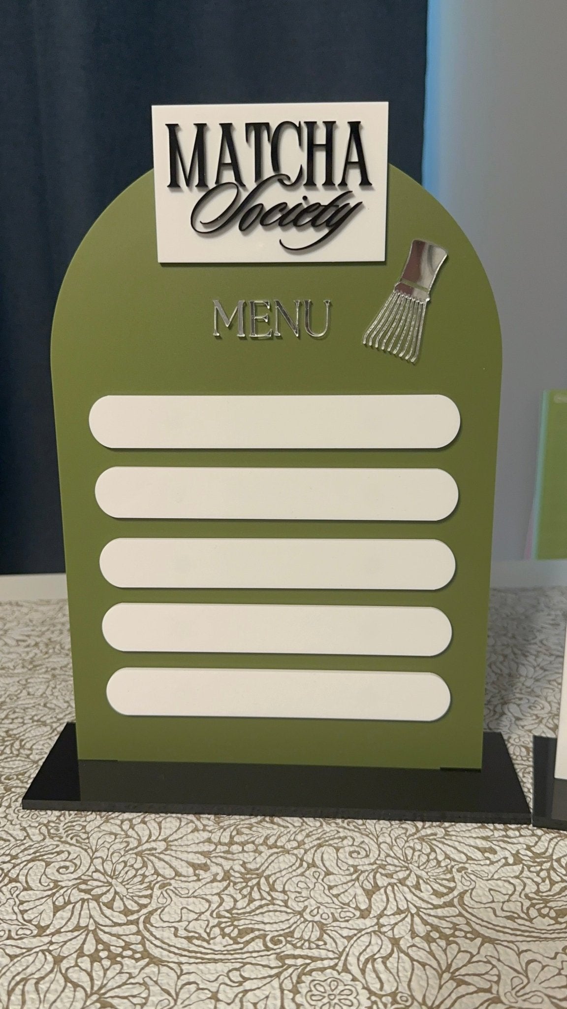 Magnetic Menu Sign for Pop Up Events Dry Erase Reusable - Kunooz Gallery -