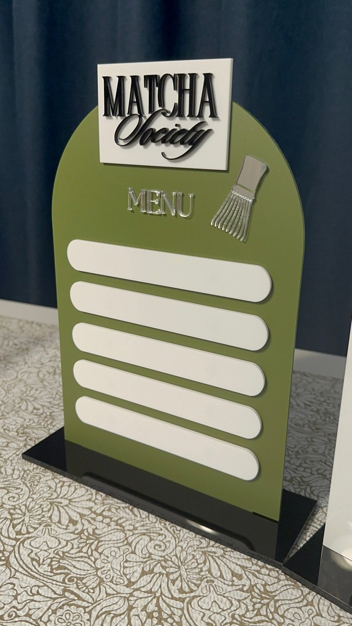 Magnetic Menu Sign for Pop Up Events Dry Erase Reusable - Kunooz Gallery -