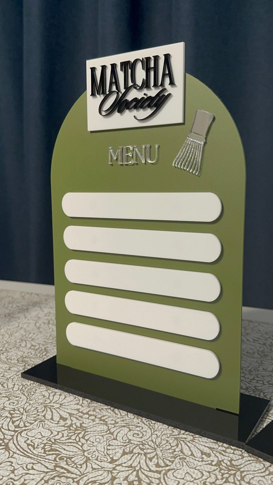 Magnetic Menu Sign for Pop Up Events Dry Erase Reusable - Kunooz Gallery -