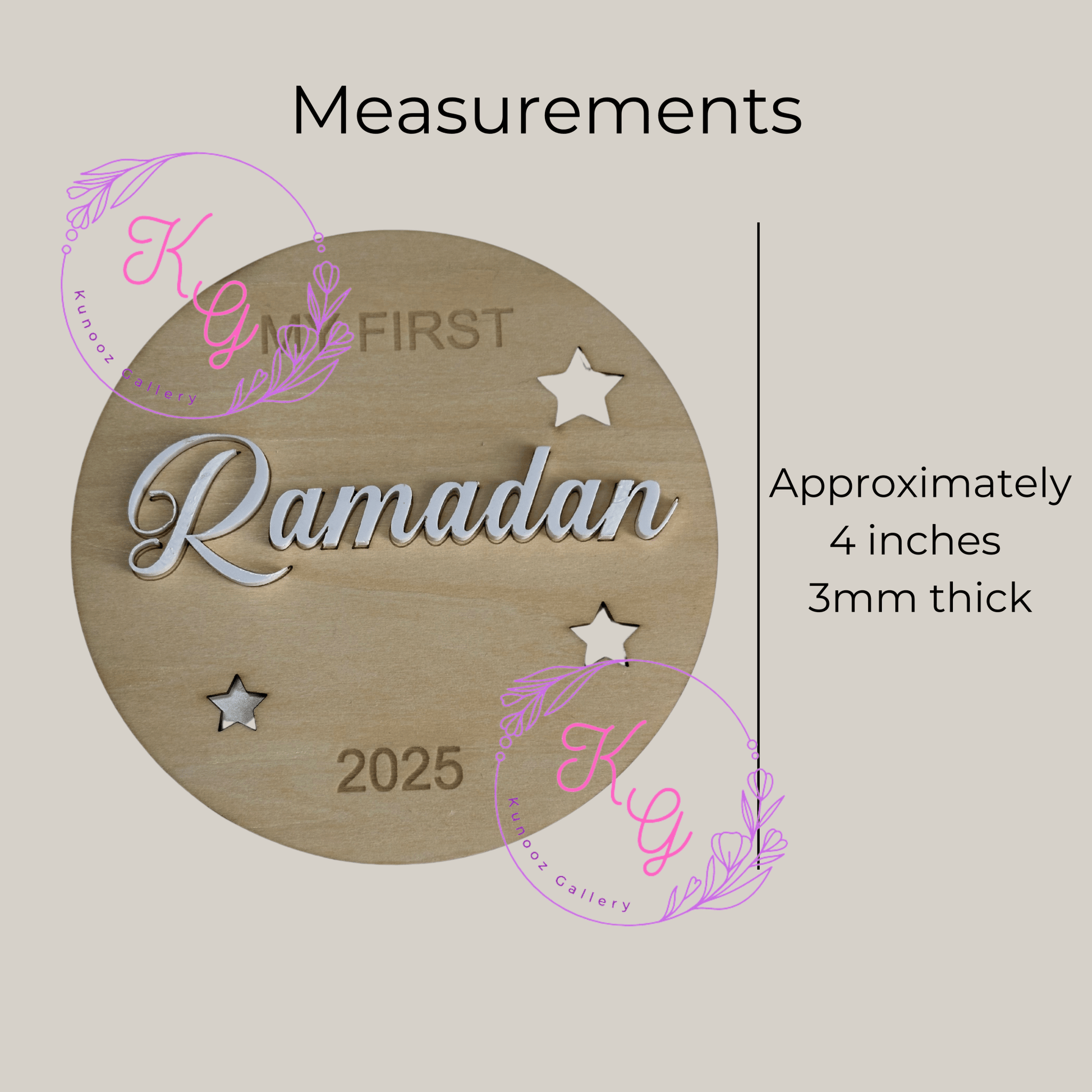 My First Ramadan My First Eid Baby Plaque - Kunooz Gallery - 
