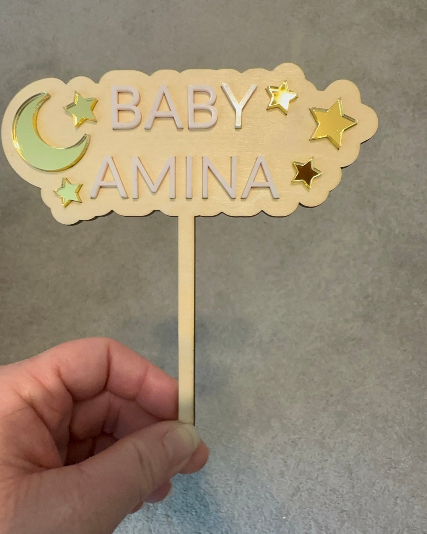 Personalized Baby Name Cake Topper - Kunooz Gallery - 