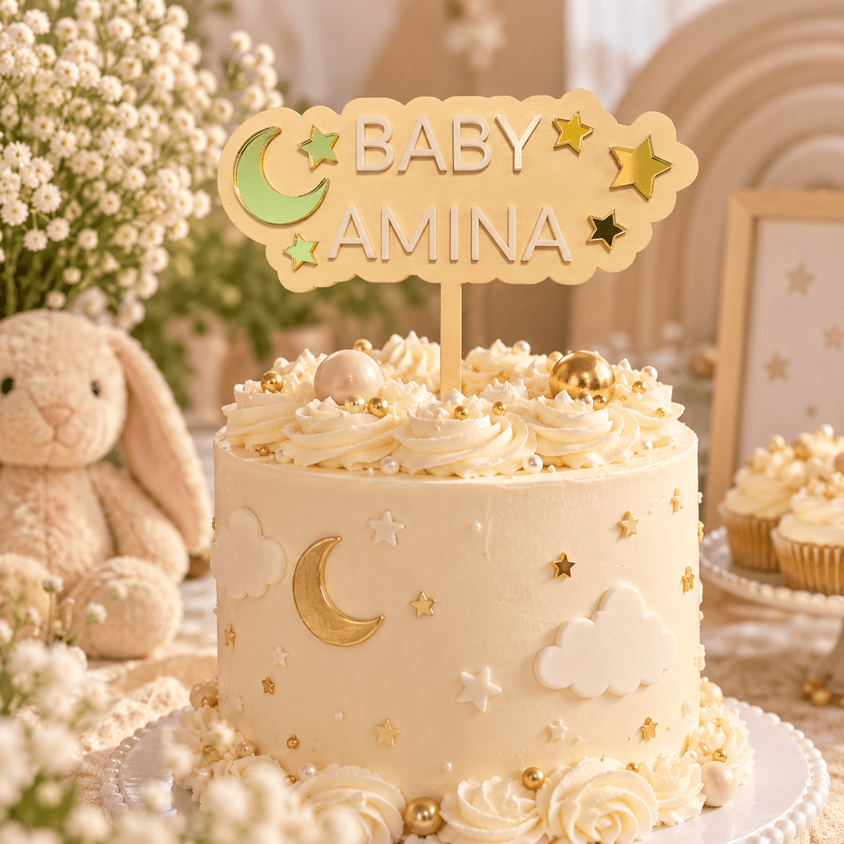Personalized Baby Name Cake Topper - Kunooz Gallery - Cake Toppers
