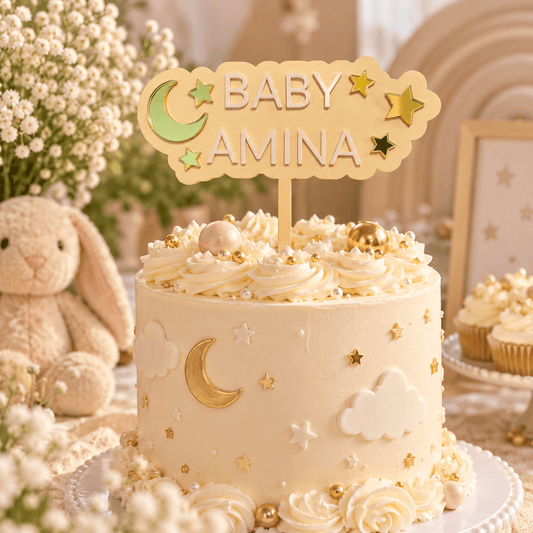 Personalized Baby Name Cake Topper - Kunooz Gallery - Cake Toppers