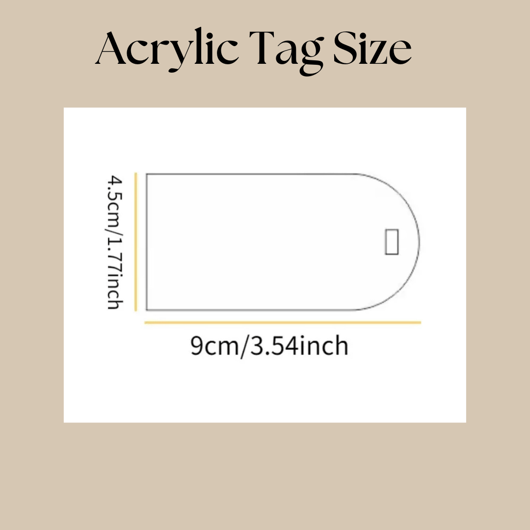 Personalized Frosted Acrylic Name Tags - Kunooz Gallery - 