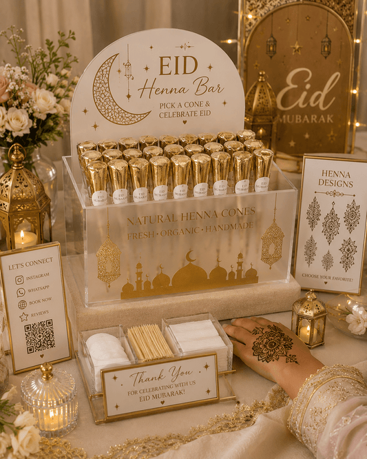 Personalized Henna Cone Holder Display Organizer for Henna Artists - Kunooz Gallery -