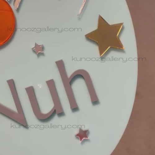 Personalized Boy's Name Sports Theme Room Sign | Custom Acrylic Kids Door Sign