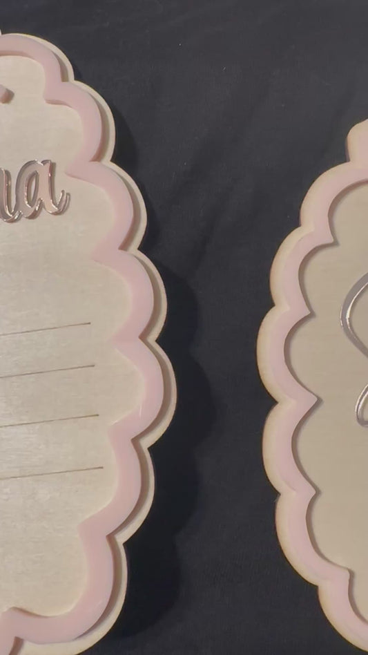 She’s Here Baby Girl Announcement Sign + Baby Birth Stat Sign