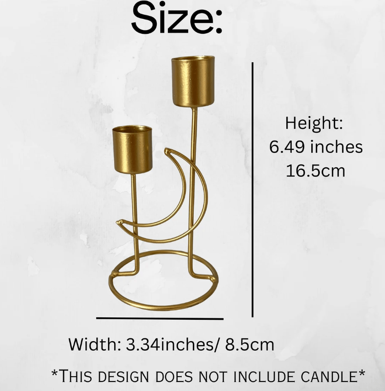 Ramadan & Eid Crescent Candle Holder - Kunooz Gallery - 