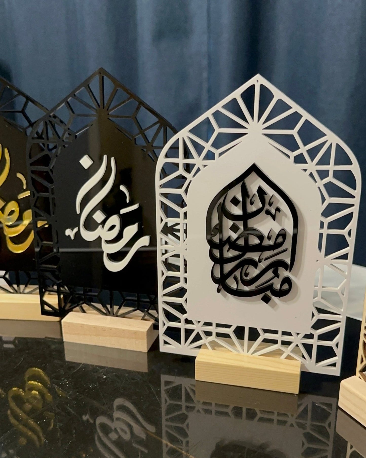 Ramadan Mubarak Islamic Home Decor Acrylic Sign - Kunooz Gallery - 