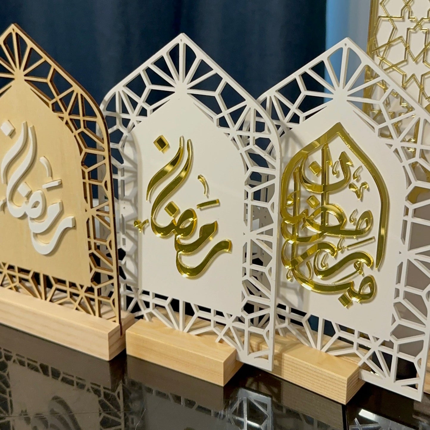 Ramadan Mubarak Islamic Home Decor Acrylic Sign - Kunooz Gallery - 
