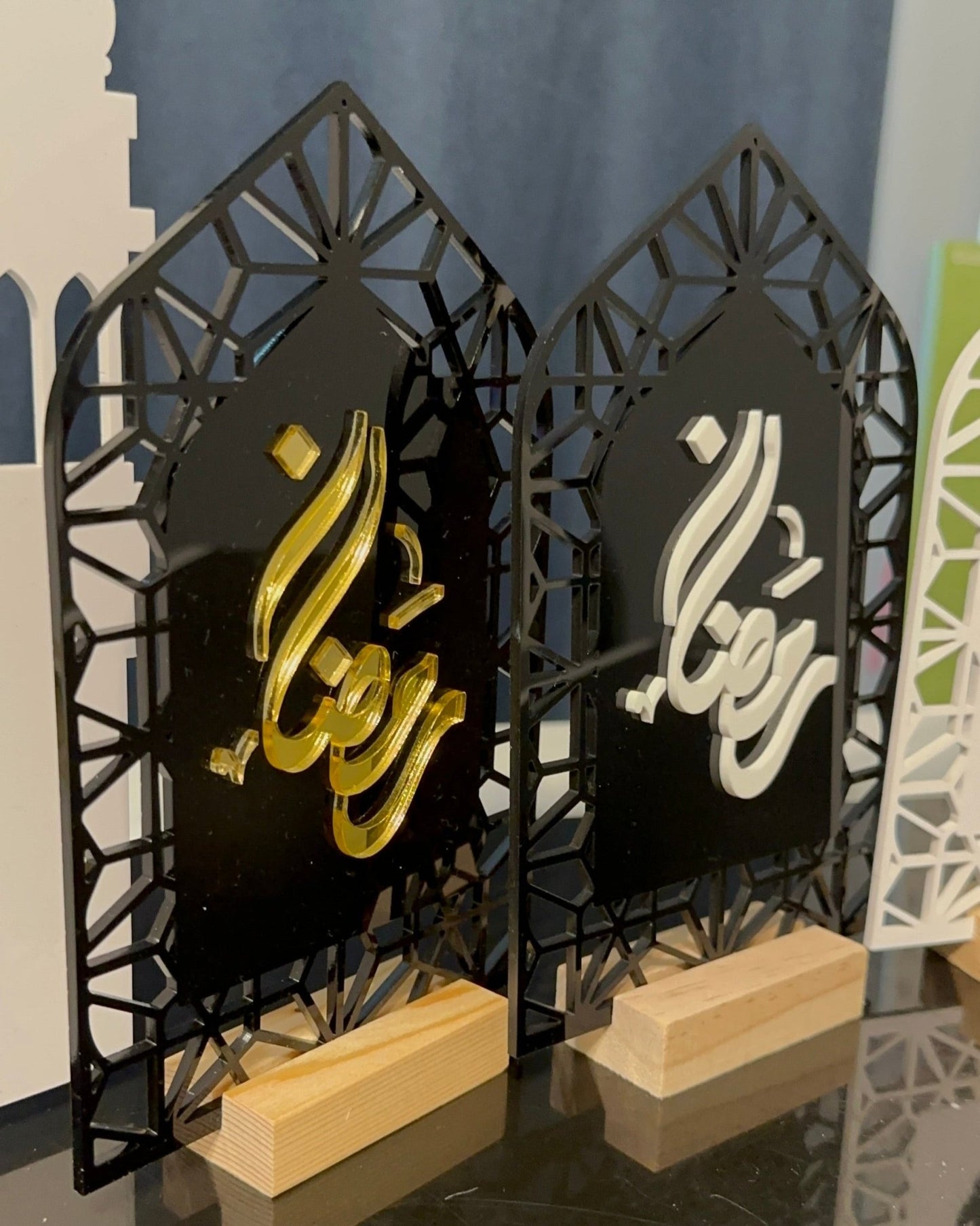 Ramadan Mubarak Islamic Home Decor Acrylic Sign - Kunooz Gallery - 