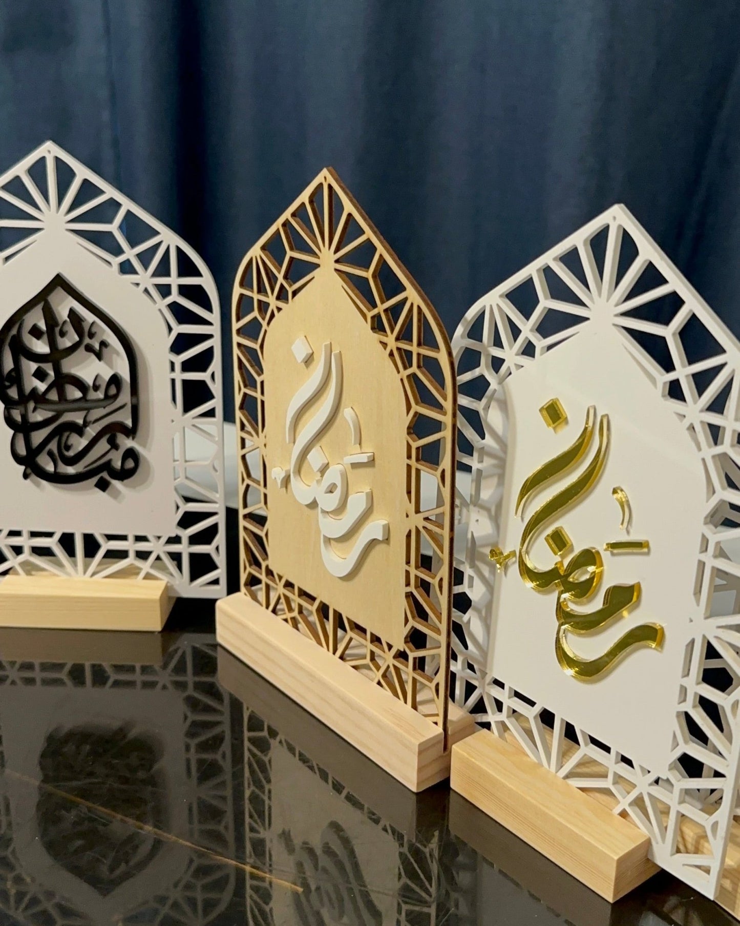 Ramadan Mubarak Islamic Home Decor Acrylic Sign - Kunooz Gallery - 