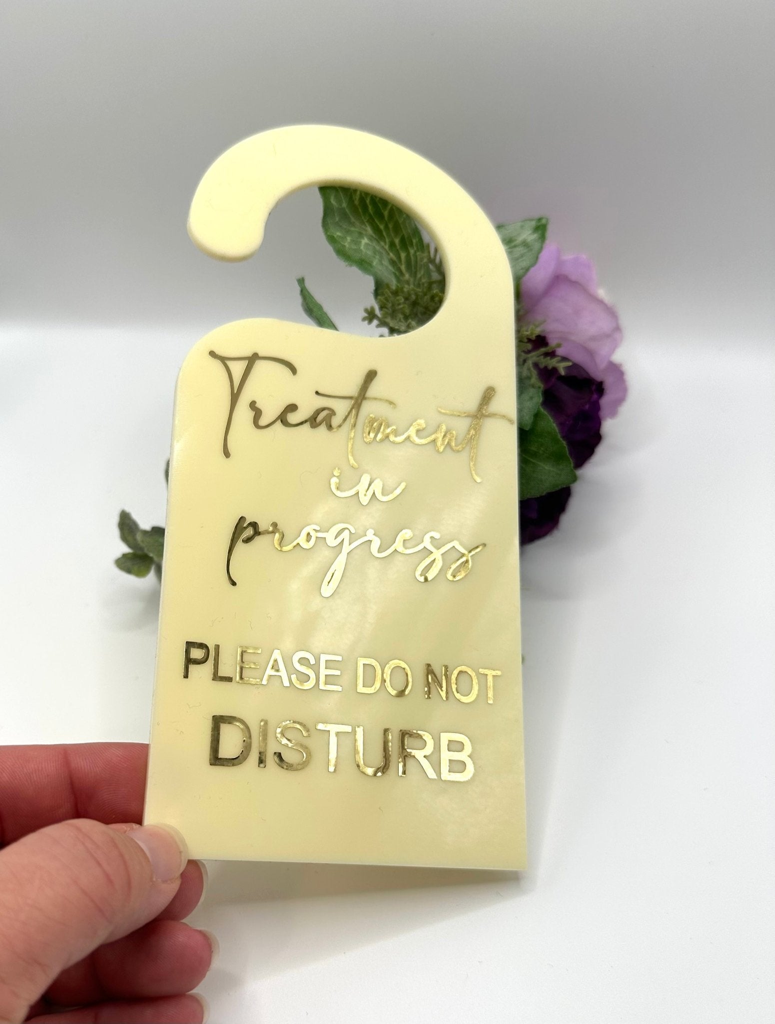 Salon Spa Treatment in Progress Door Sign - Kunooz Gallery - 