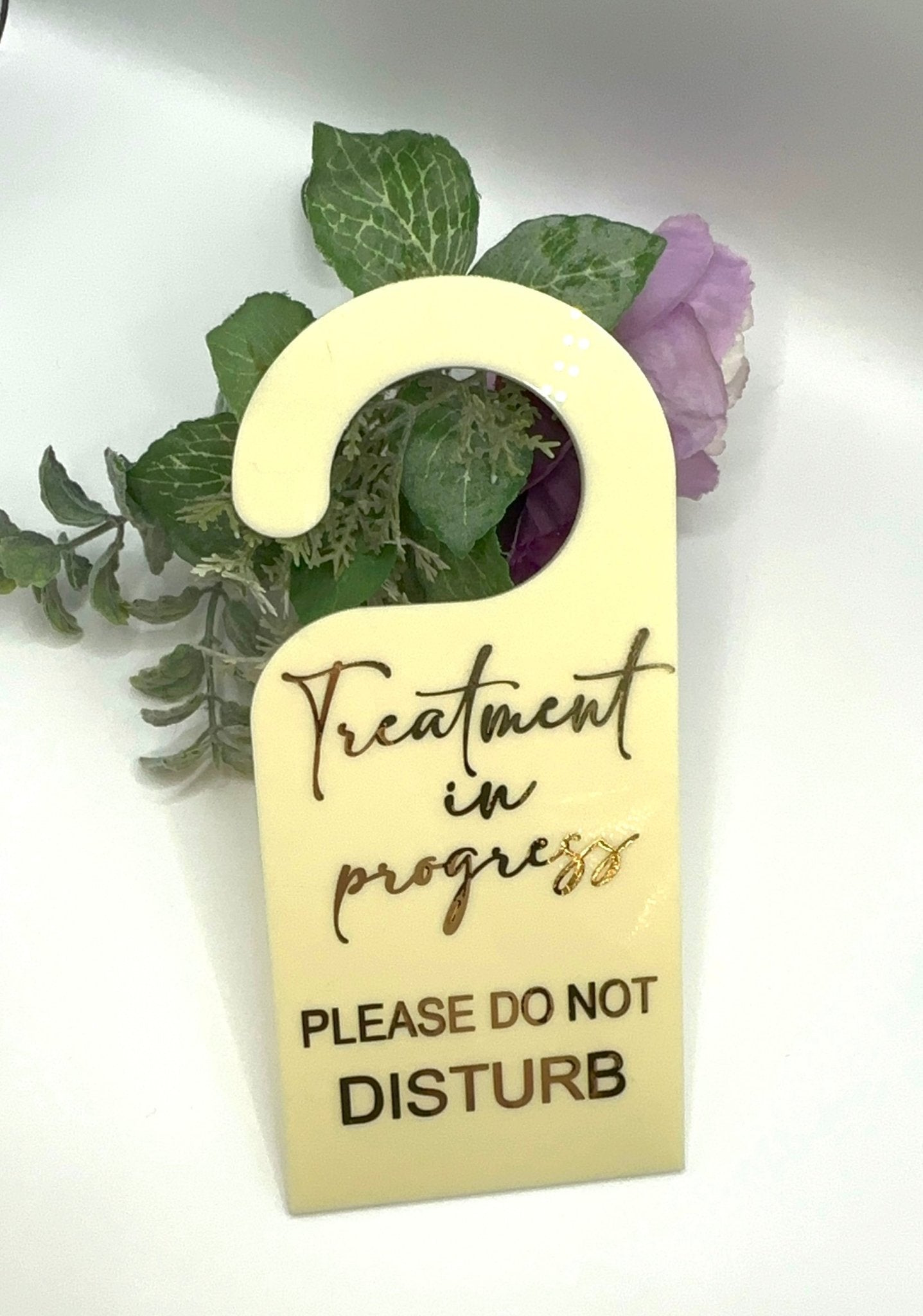 Salon Spa Treatment in Progress Door Sign - Kunooz Gallery - 