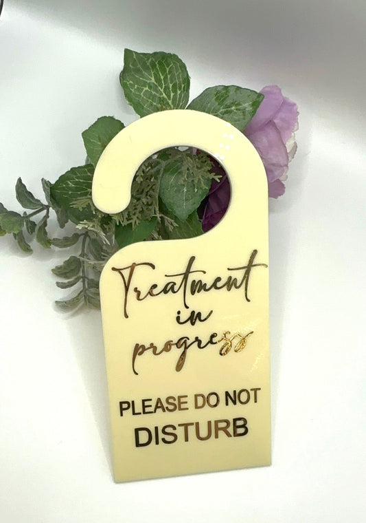 Salon Spa Treatment in Progress Door Sign - Kunooz Gallery - 