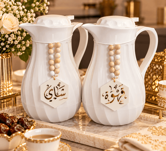Set of 2 Minimalist Coffee and Tea Acrylic Charms - Kunooz Gallery - Coffee and Tea Charms