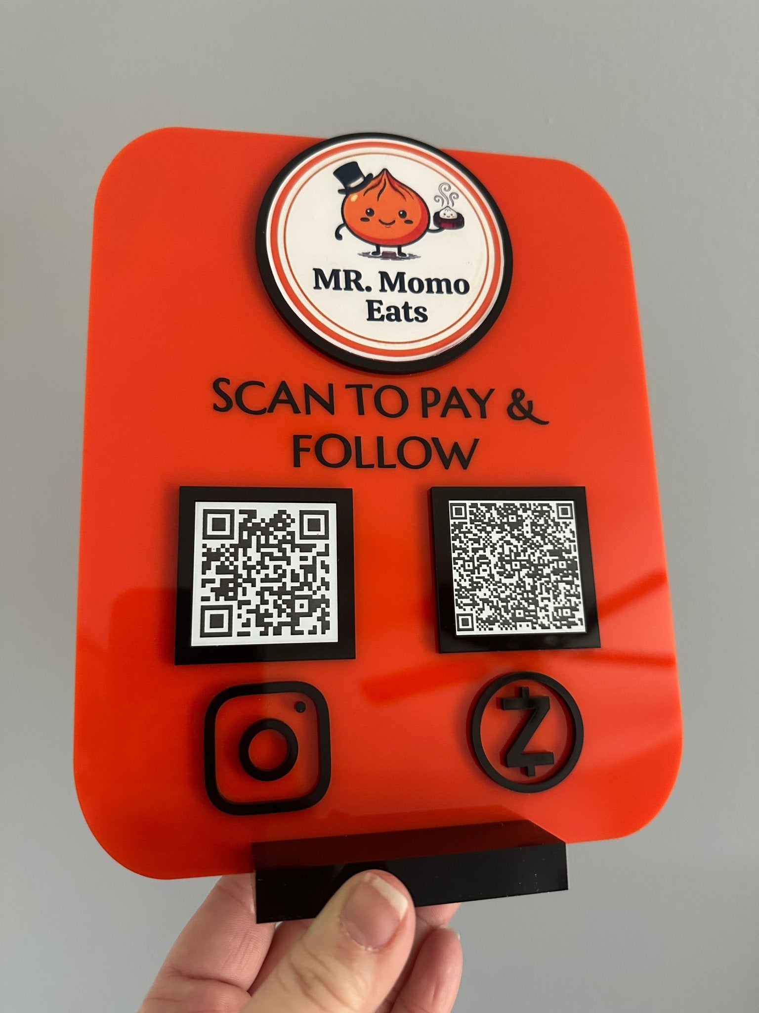 Social Media Business Logo QR Code Sign - Kunooz Gallery -
