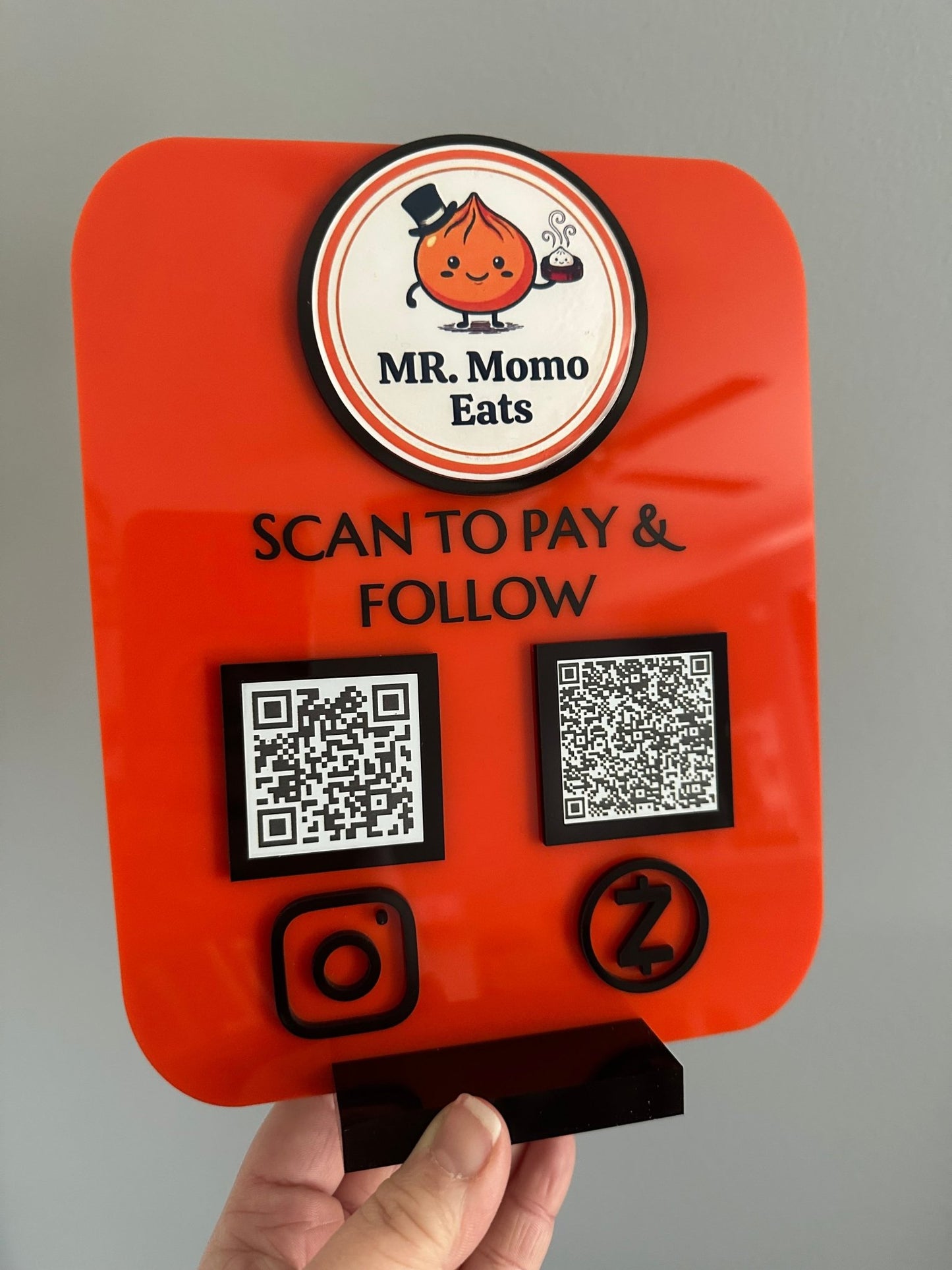 Social Media Business Logo QR Code Sign - Kunooz Gallery -
